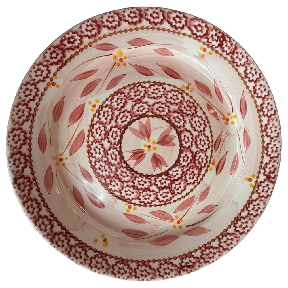 TempTations By Tara Old World Collection Cranberry Salad Plates 8" Set Of 4 Red - Picture 4 of 10